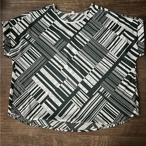 Perception Concept Women Shirt Top Blouse Short Sleeve